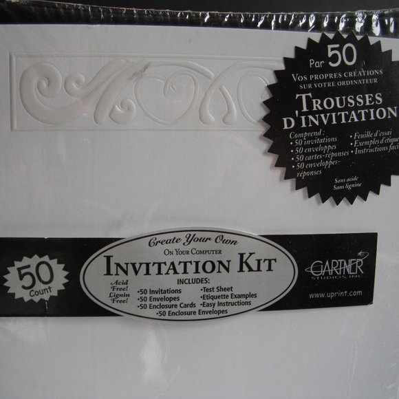 Lot of 2  Gartner Studios Invitation Kit 50 - Count - Picture 3 of 9